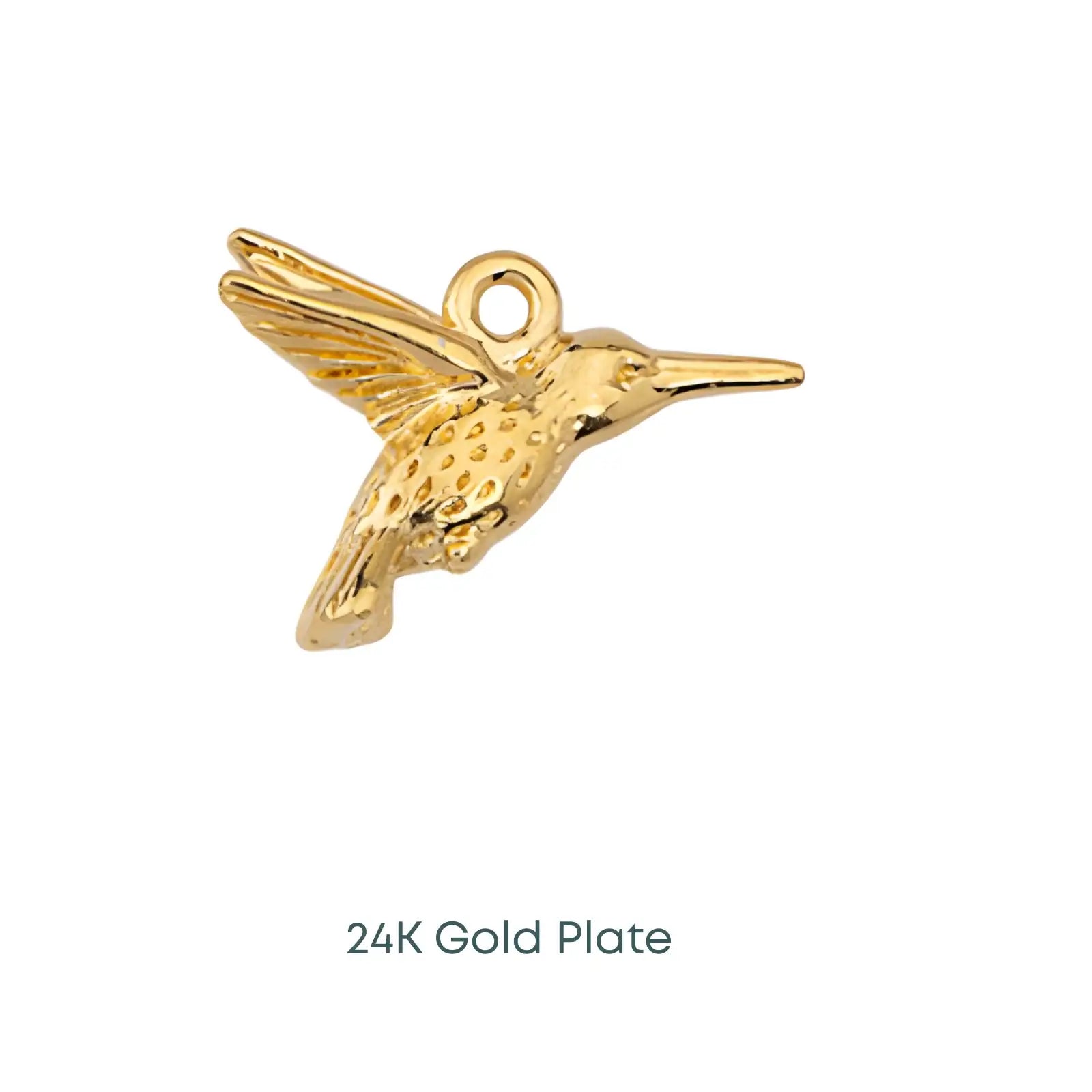 Tierracast Hummingbird Charms, 2 Pcs. 3 Finishes - The Argus Collection