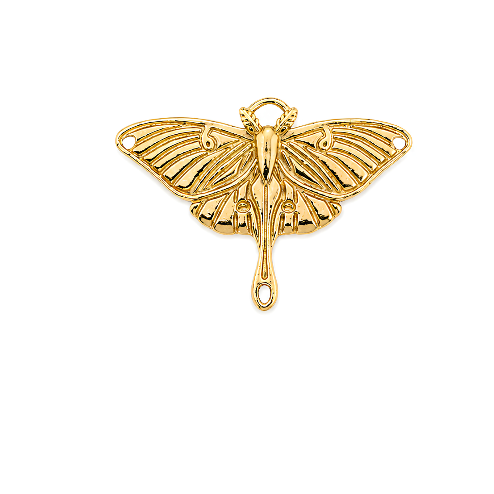 TierraCast Luna Moth Pendant & Connector - 3 Finishes