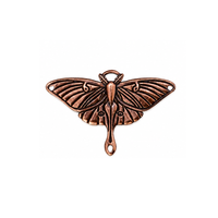 TierraCast Luna Moth Pendant & Connector - 3 Finishes