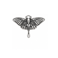 TierraCast Luna Moth Pendant & Connector - 3 Finishes