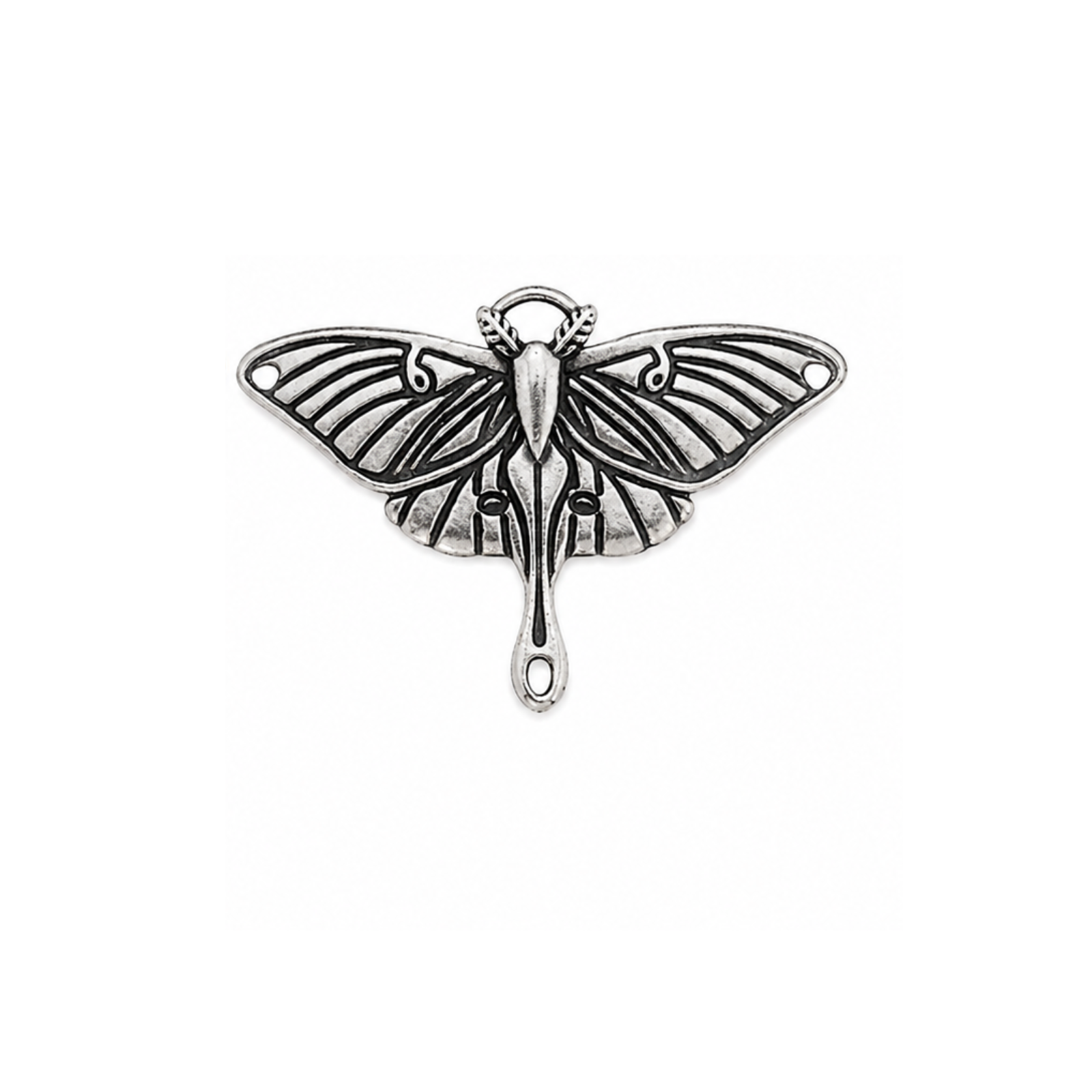 TierraCast Luna Moth Pendant & Connector - 3 Finishes