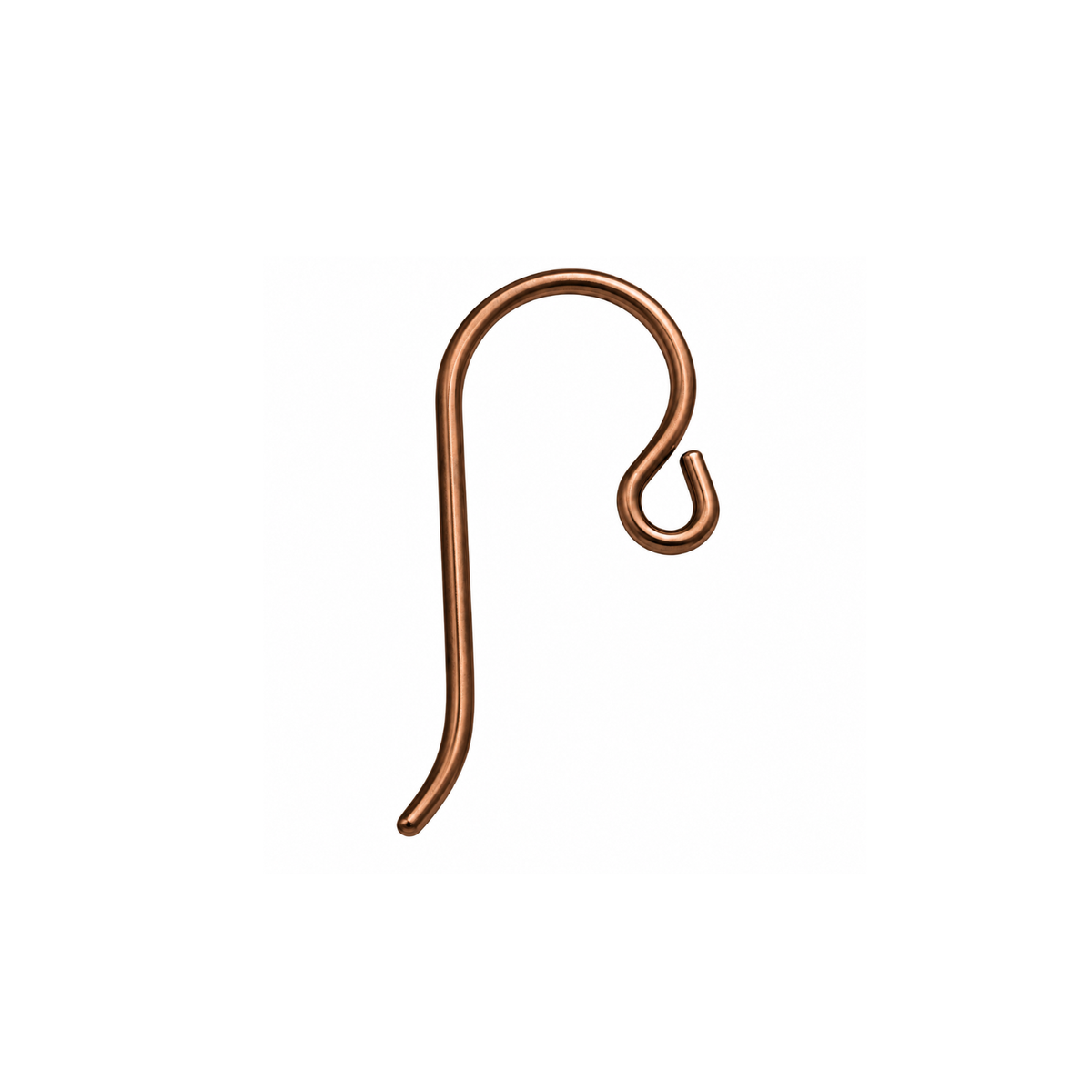 TierraCast niobium front loop French hook ear wire in Anodized Copper finish