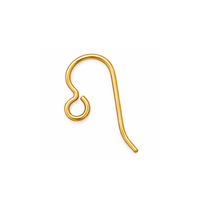 TierraCast niobium regular loop French hook ear wire in Golden finish