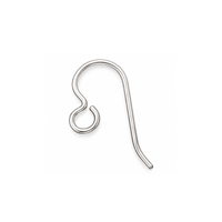 TierraCast regular loop French hook ear wire in .925 Sterling Silver