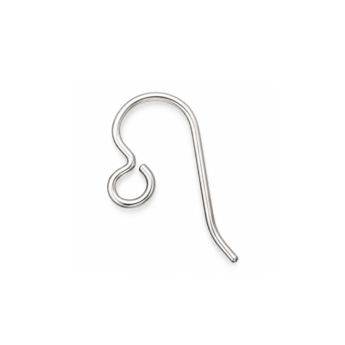 TierraCast regular loop French hook ear wire in .925 Sterling Silver