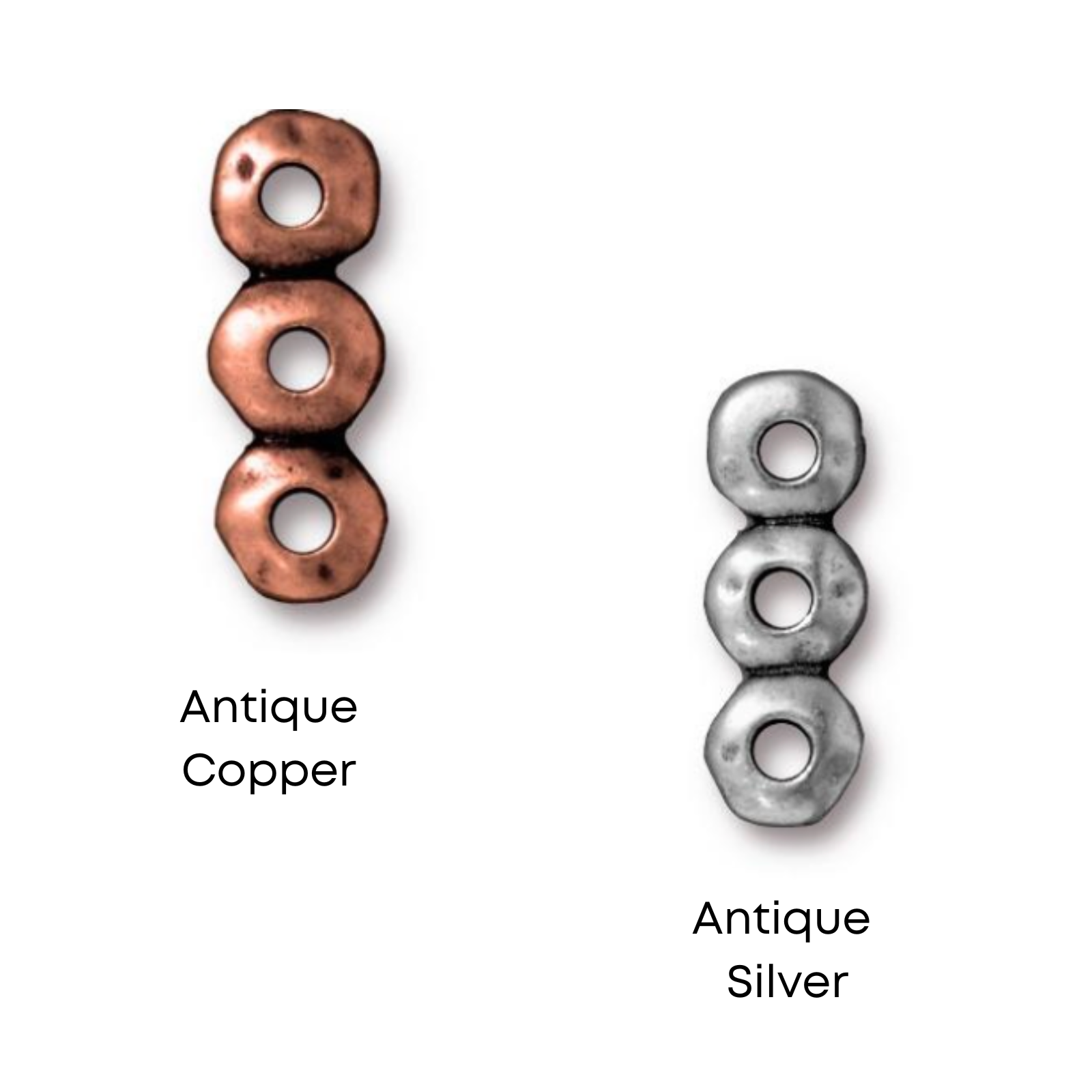 Tierracast, Nugget Links, 3-Strand Bar or Spacer