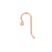 TierraCast Rose Gold Filled French Hook ear wire with Small Loop