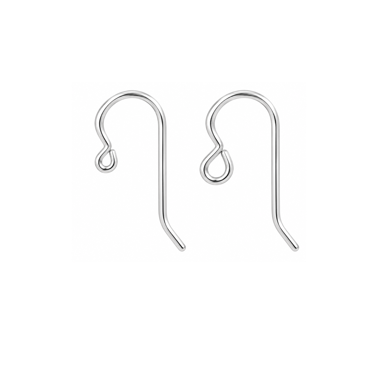 TierraCast Silver Filled French Hook ear wires in Small Loop and Regular Loop styles