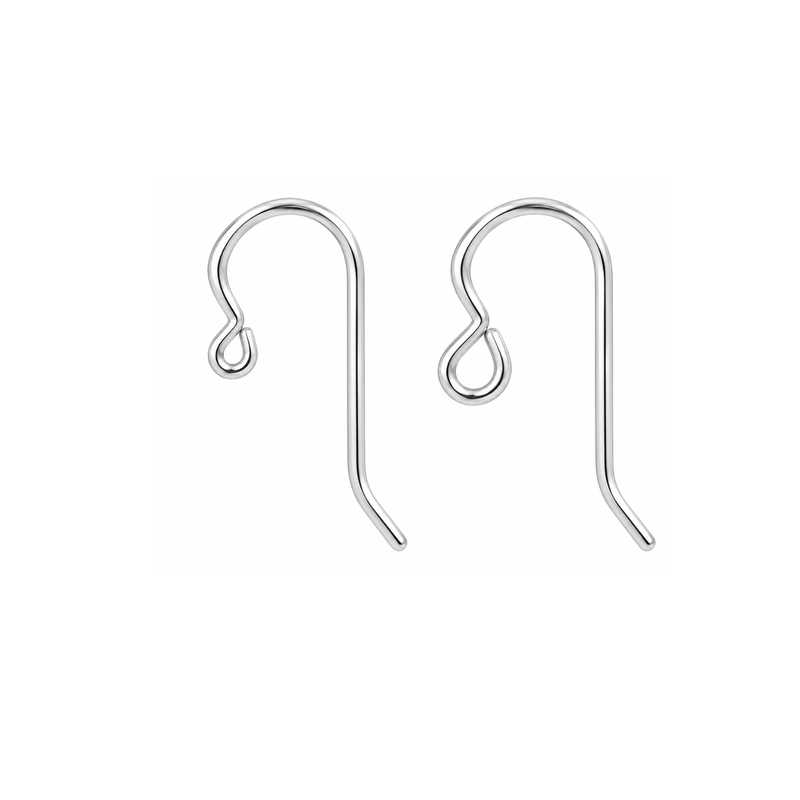 TierraCast Silver Filled French Hook ear wires in Small Loop and Regular Loop styles