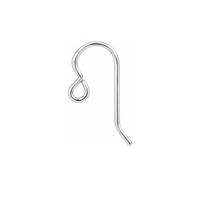 TierraCast Silver Filled French Hook ear wire with Regular Loop