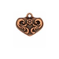 TierraCast Scrollworks Crimp End for Ribbon, Cord & Leather – 3 Finishes