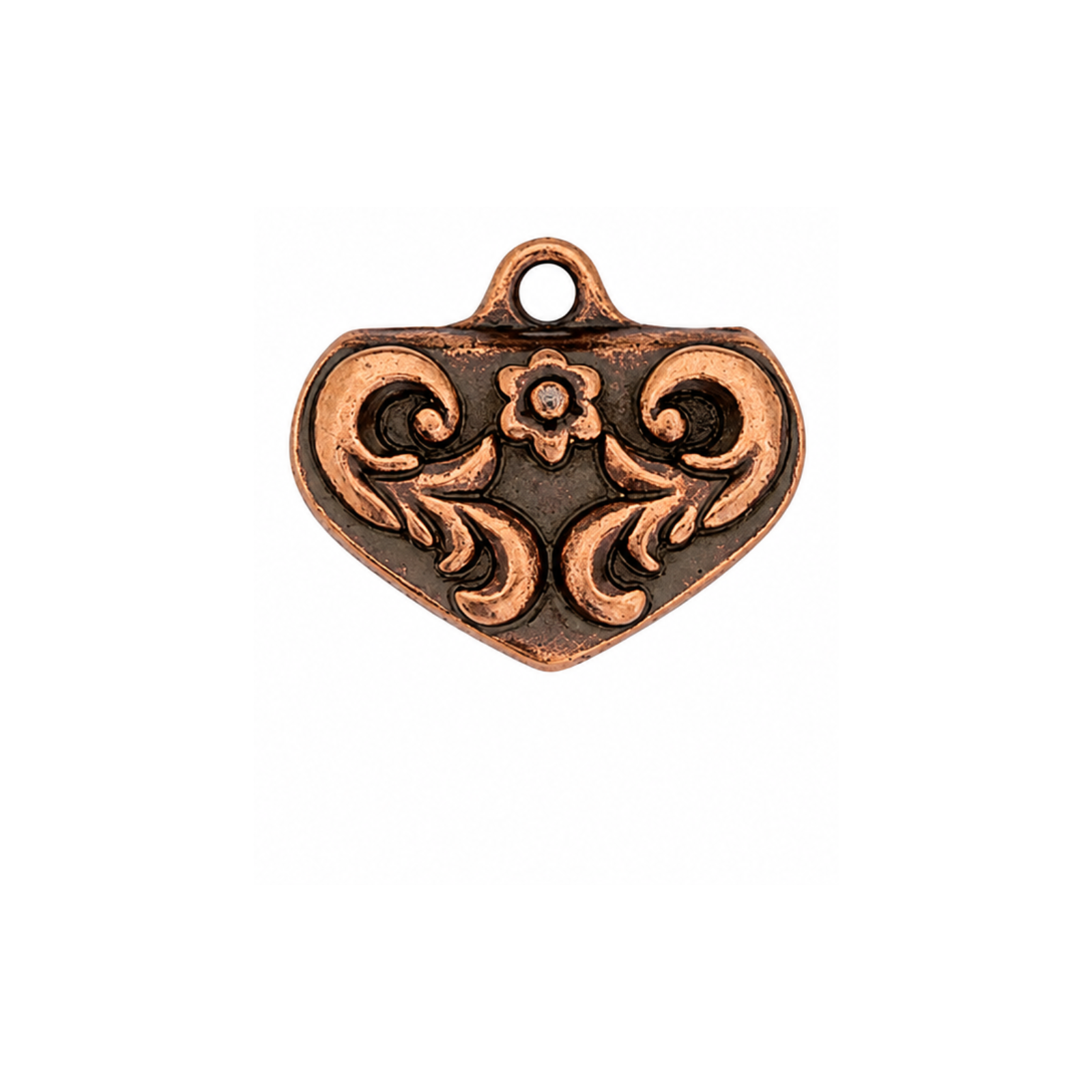 TierraCast Scrollworks Crimp End for Ribbon, Cord & Leather – 3 Finishes