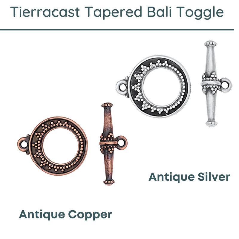 Tierracast, Tapered Bali Toggle Clasp - The Argus Collection