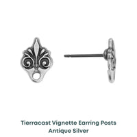 Tierracast Vignette Earring Studs, Titanium Posts - The Argus Collection