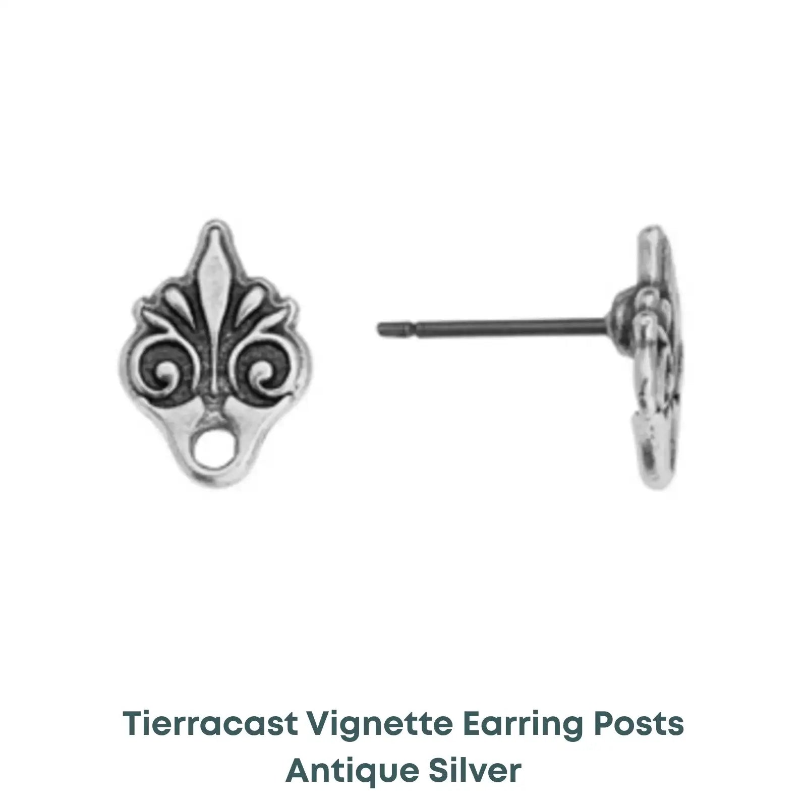 Tierracast Vignette Earring Studs, Titanium Posts - The Argus Collection