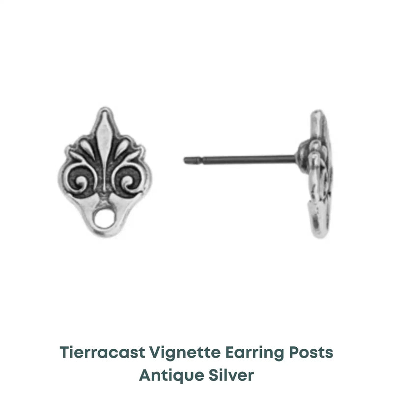 Tierracast Vignette Earring Studs, Titanium Posts - The Argus Collection