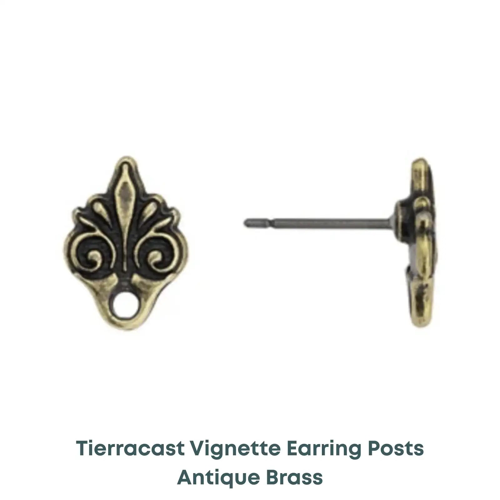 Tierracast Vignette Earring Studs, Titanium Posts - The Argus Collection