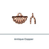 Tierracast, Concho Crimp End, 2 Pcs. - The Argus Collection