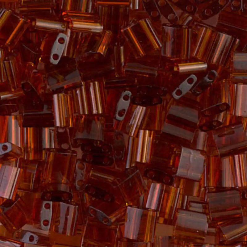 Miyuki Tila, TL-134, Transparent Dark Topaz, 5g - The Argus Collection