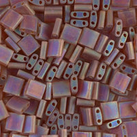 Miyuki Tila, TL-134FR, Matte Transparent Dark Topaz AB, 5g - The Argus Collection