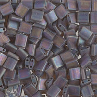 Miyuki Tila, TL-135FR, Matte Transparent Root Beer AB, 5g - The Argus Collection