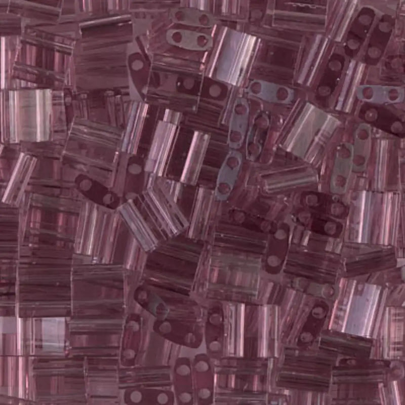 Miyuki Tila, TL-142, Transparent Smoky Amethyst, 5g - The Argus Collection