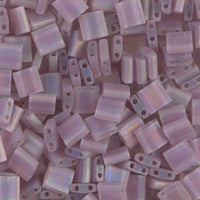 Miyuki Tila, TL-142FR, Matte Transparent Smoky Amethyst AB, 5g - The Argus Collection