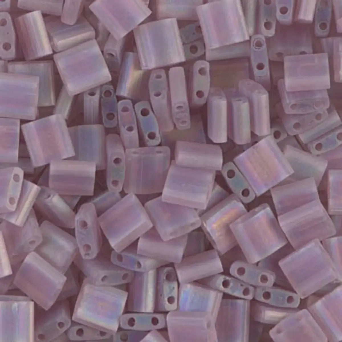 Miyuki Tila, TL-142FR, Matte Transparent Smoky Amethyst AB, 5g - The Argus Collection