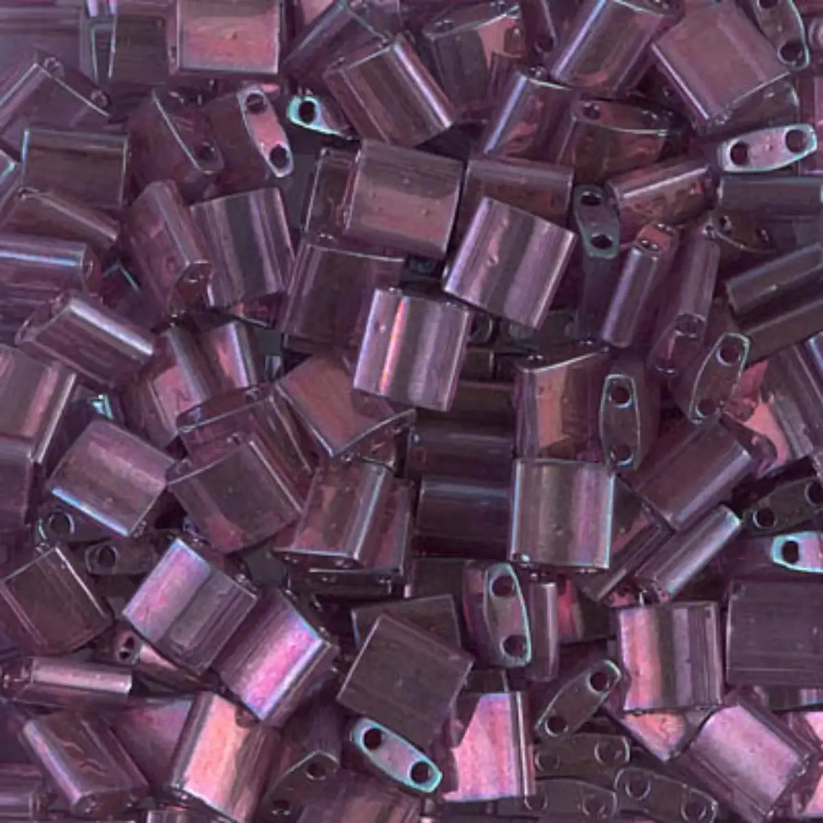 Miyuki Tila Beads, TL-316, Light Amethyst Gold Luster, 5g - The Argus Collection