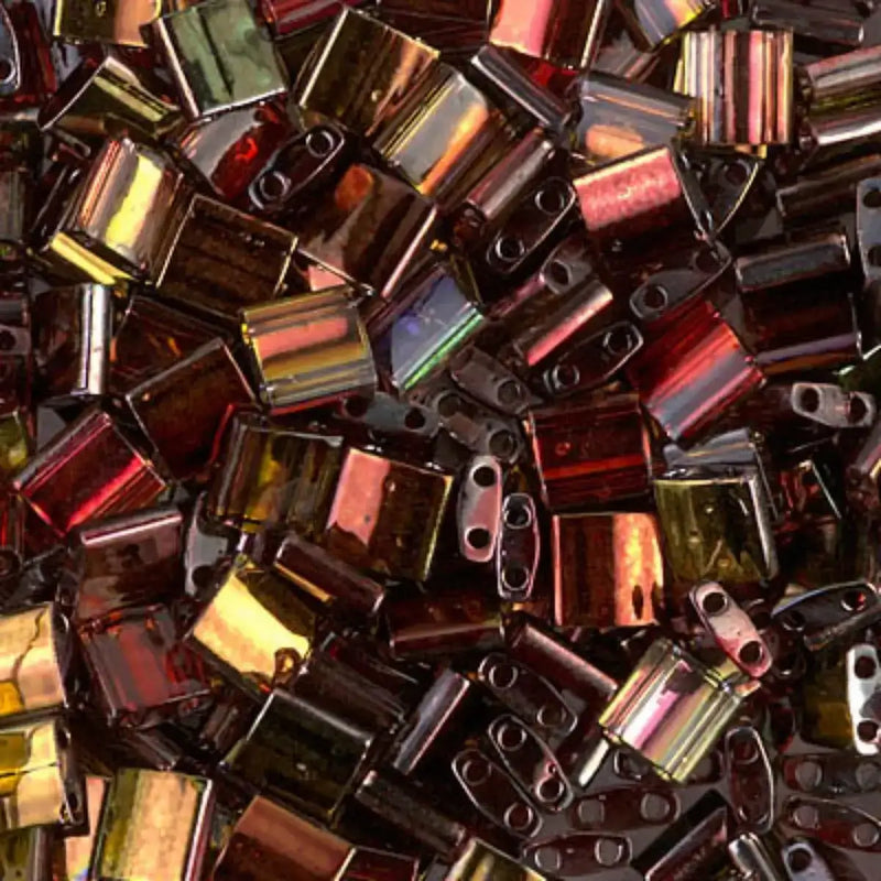 Miyuki Tila Beads, TL-4573, Magic Wine, 5g - The Argus Collection