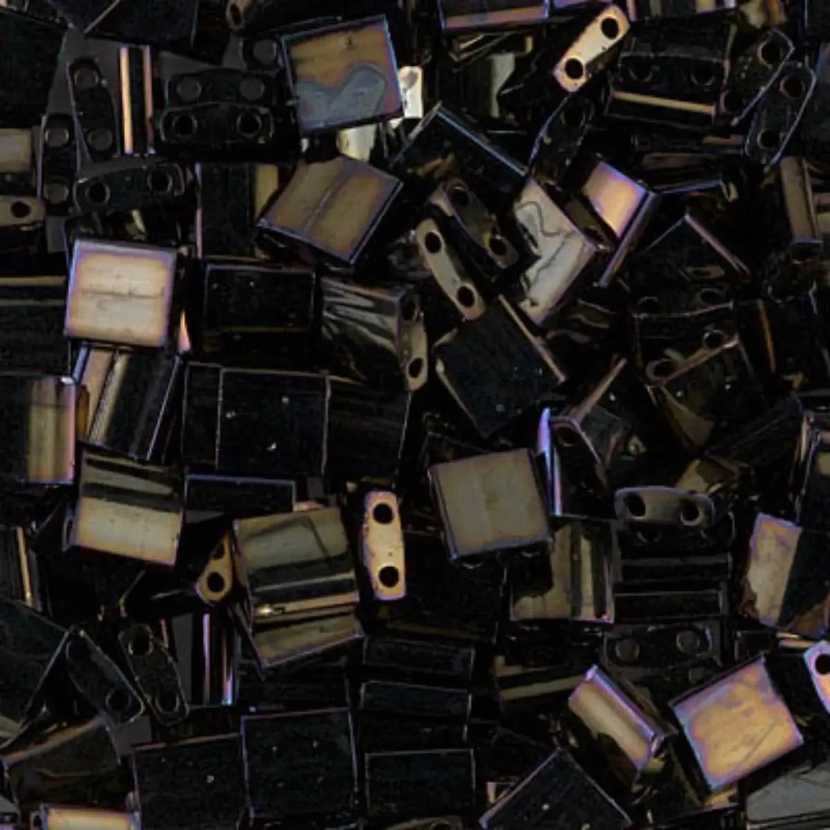 Miyuki Tila Beads, TL-458, Metallic Brown Iris, 5g - The Argus Collection