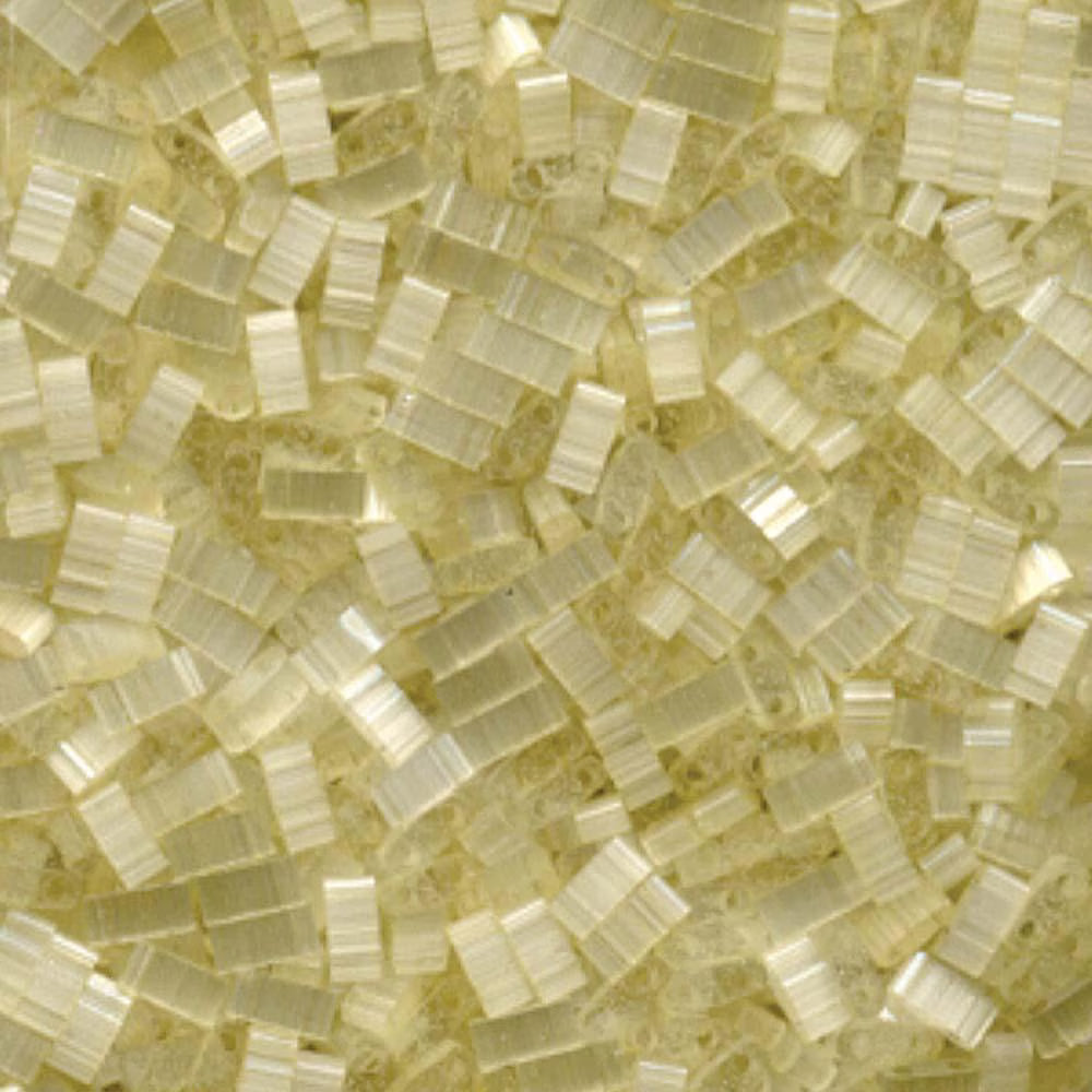 Miyuki Half Tila, HTL-2591, Pale Light Yellow Silk Satin 5g