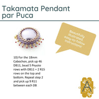 Takamata Pendant Pattern par Puca - The Argus Collection