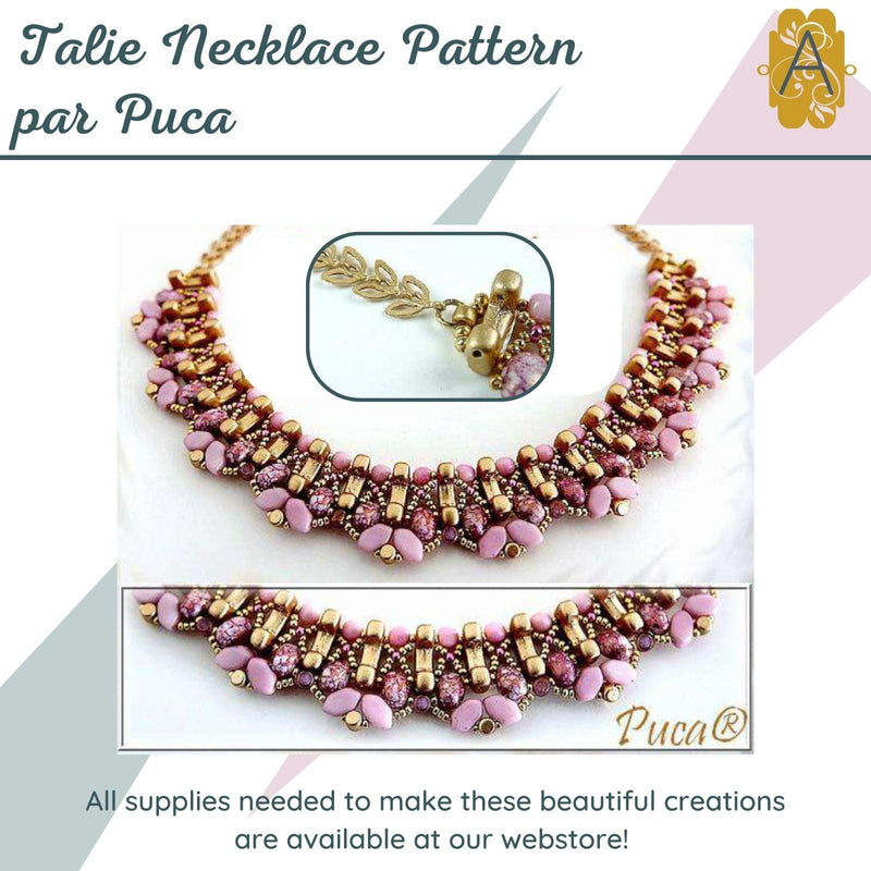 Talie Necklace Pattern par Puca - The Argus Collection