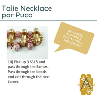 Talie Necklace Pattern par Puca - The Argus Collection