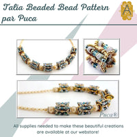 Talia Beaded Bead Pattern par Puca - The Argus Collection