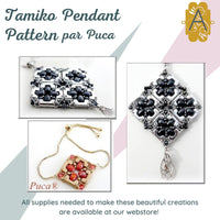 Tamiko Pendant Pattern par Puca - The Argus Collection