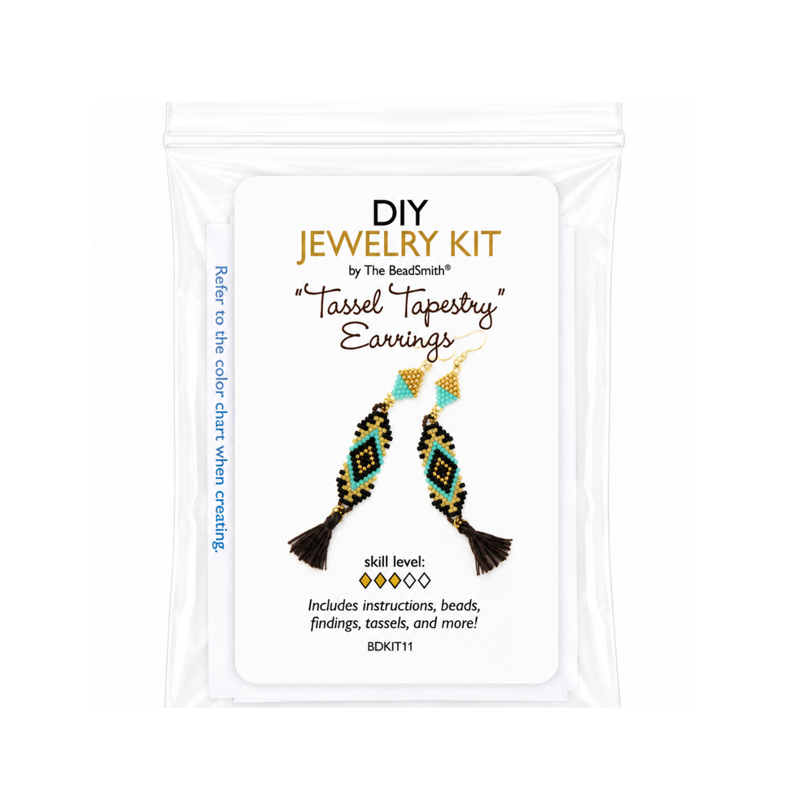 Tassel Tapestry Earrings DIY Beading Kit