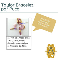 Taylor Bracelet Pattern par Puca - The Argus Collection