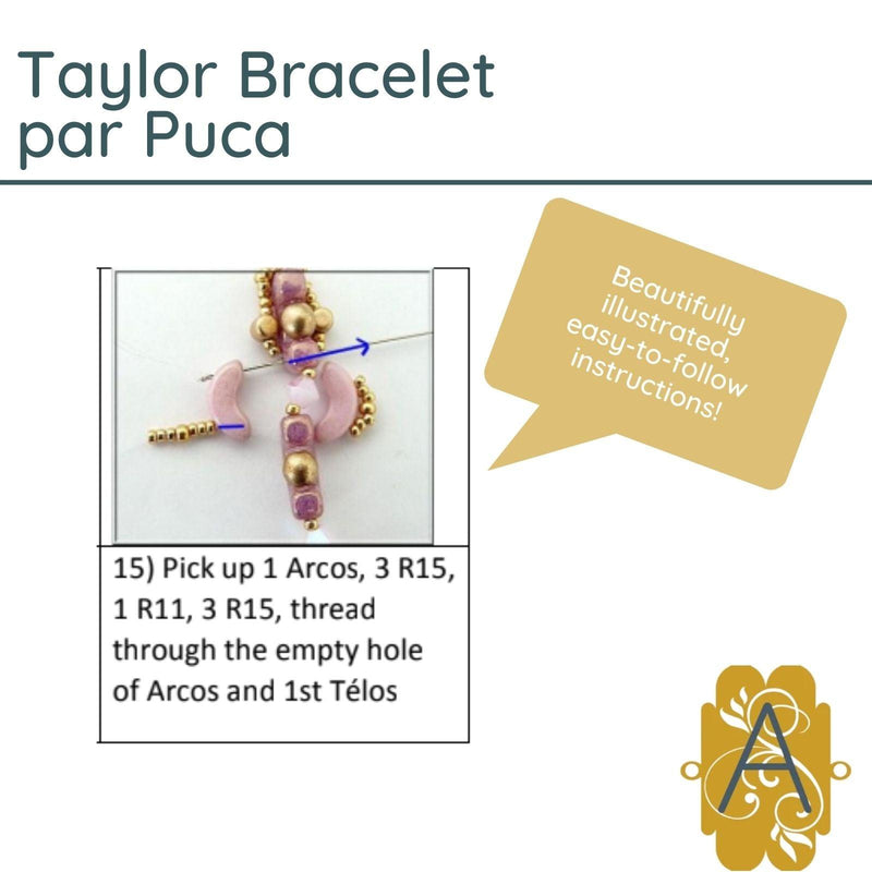 Taylor Bracelet Pattern par Puca - The Argus Collection