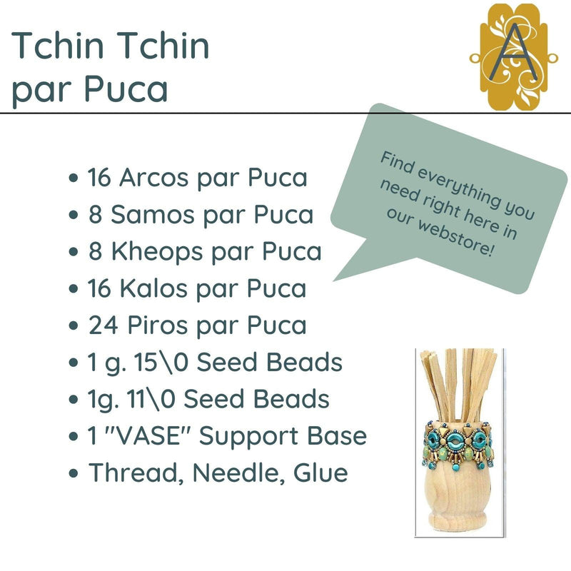 Tchin Tchin Vase Pattern par Puca Materials you will need to complete this project- The Argus Collection