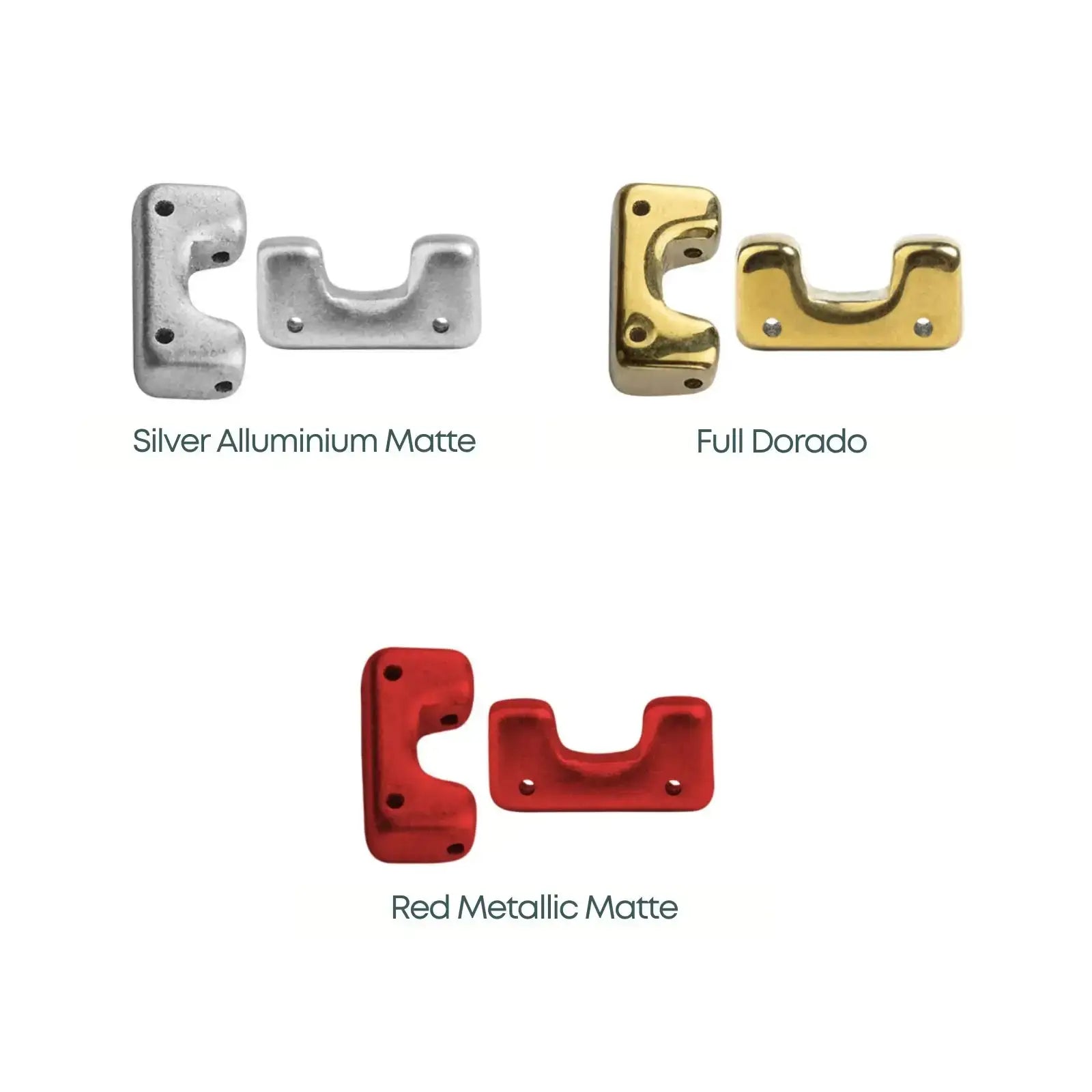 Telos Beads par Puca, Classic Metals, 10 pieces - The Argus Collection