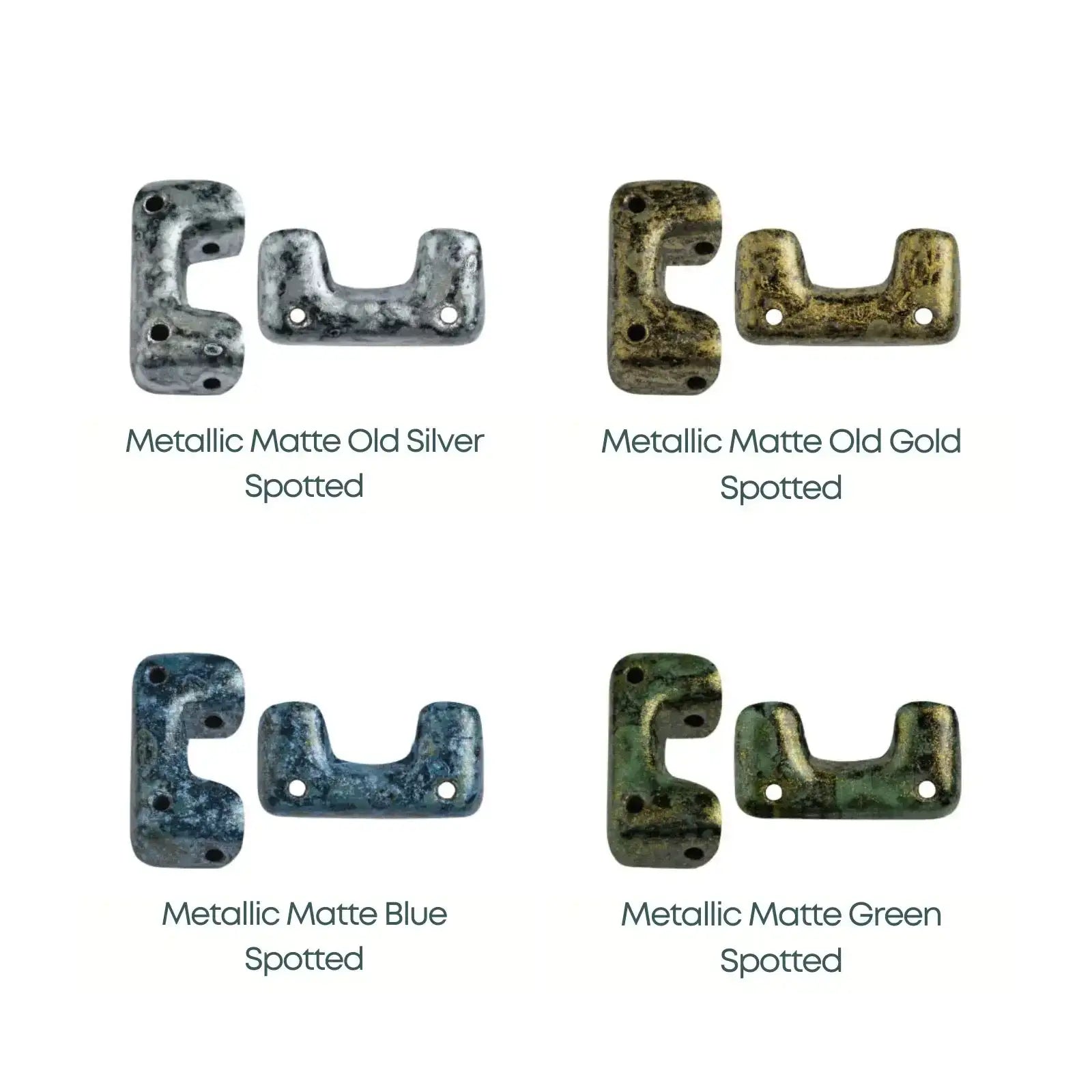 Telos Beads par Puca, Spotted, 10 pieces - The Argus Collection
