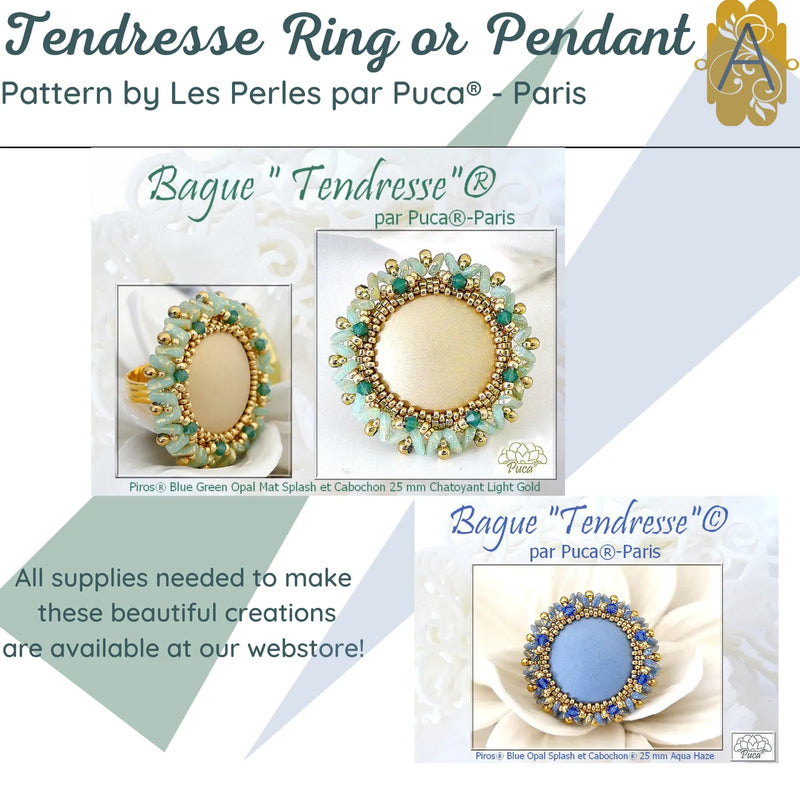 Tendresse par Puca® Pattern, Ring or Pendent - The Argus Collection