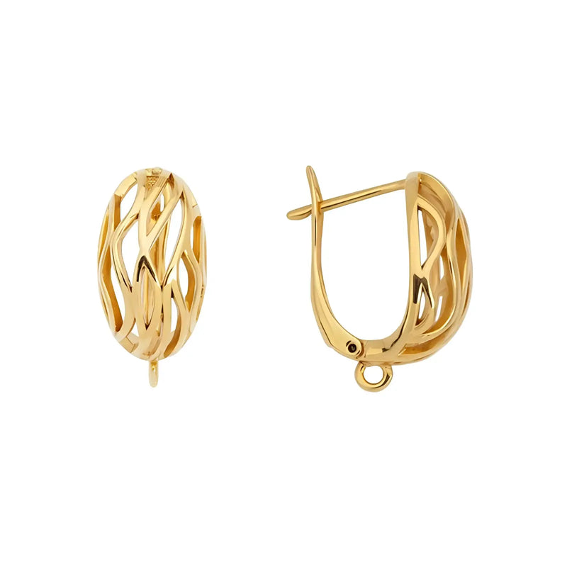 ThalassaWaveEarringsGP - The Argus Collection