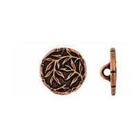 TierraCast Bamboo Buttons, 2 Finishes
