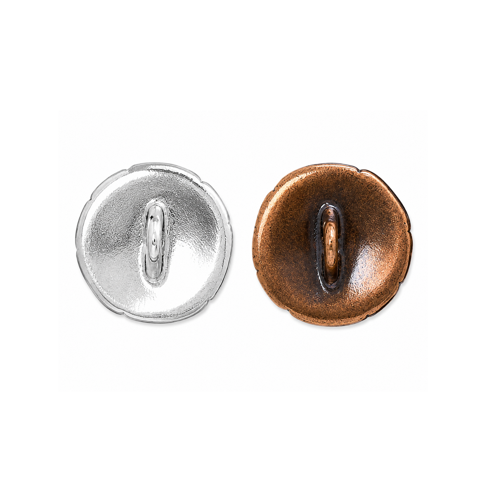 TierraCast Bamboo Buttons, 2 Finishes
