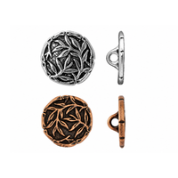 TierraCast Bamboo Buttons, 2 Finishes