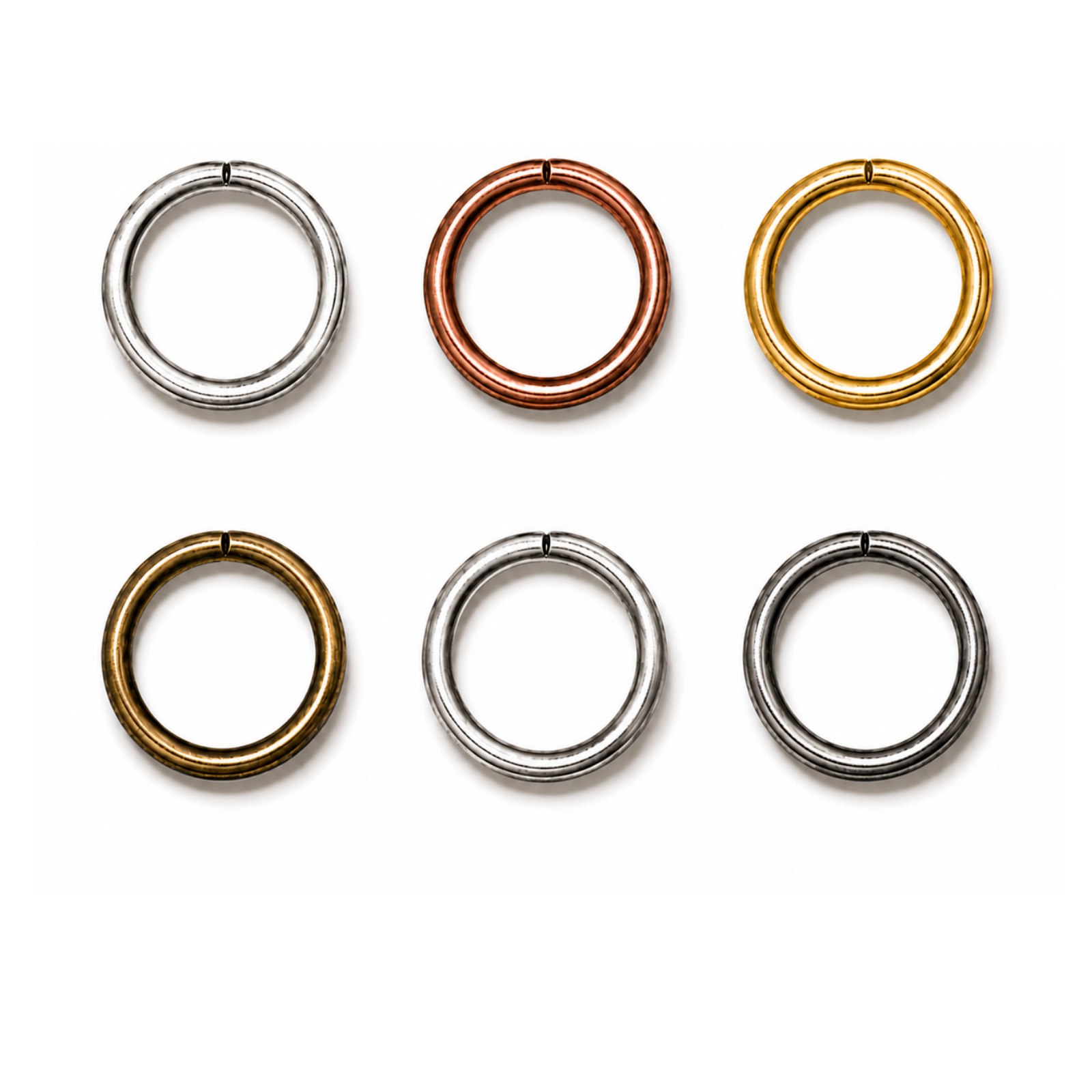TierraCast Round Jump Rings, 10mm O.D., 18 Gauge, 6 Finishes