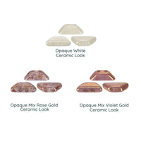 Tinos Beads par Puca, Ceramic Look, 5g. - The Argus Collection